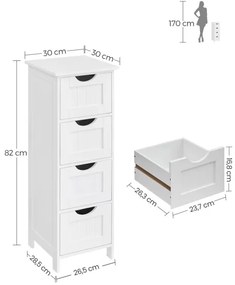 ZARA fehér szekrény