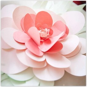 Poszterek 100x100 Origami Virágok papírból