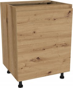 Konyhaszekrény alsó 60 Frezo tölgy Evoke front fogantyú nélküli tölgy Artsian