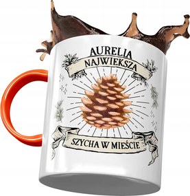 Narancssárga Bögre Auréliának Ajándék Nyomtatott Fotóval