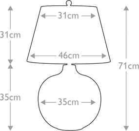 Elstead Lighting OTTOMAN OTTOMAN-TL Asztali lámpa 1x60W/E27