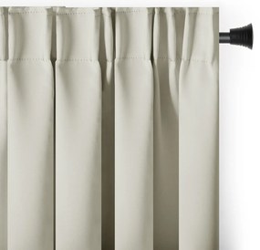 Krémszínű sötétítő termo függöny 140x245 cm Pleat – Restilo