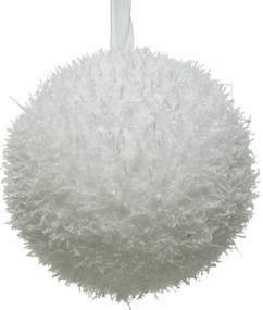 KarĂĄcsonyfadĂsz hungarocell FehĂ©r havas kerek csillĂĄmos 8cm