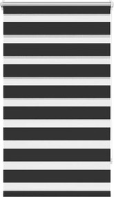 vidaXL fekete zebra roló 90,9 x 150 cm szövetszélesség 86,7 cm