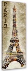 Gario Vászonkép Párizs és az Eiffel-torony Méret: 30 x 90 cm