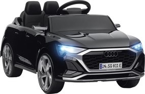 AIYAPLAY Elektromos Autó Gyerekeknek +3 Év Audi Q8 Etron Sportback 12V Akkumulátor Távirányító Rugós Felfüggesztés Kerekek Fényes Fényszórók Harang és