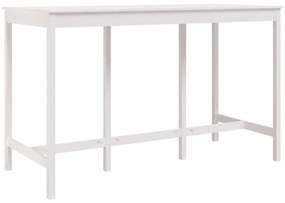 Fehér tömör fenyőfa bárasztal 180 x 80 x 110 cm