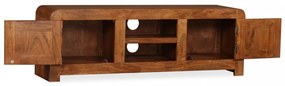 tömör fa TV-szekrény mézszínű felülettel 120 x 30 x 40 cm