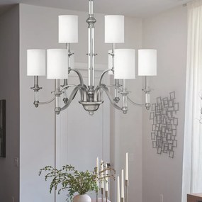 ELSTEAD HK-SUSSEX9 SUSSEY Modern Csillár Fehér, Nikkel E14 IP20