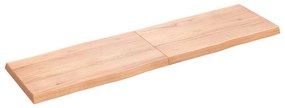 világosbarna kezelt tömör asztallap 180x50x(2-6) cm