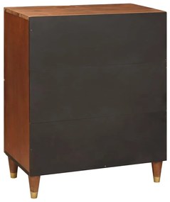 Széf Barna 60 x 33.5 x 75 cm Kanna és tömör mango fa