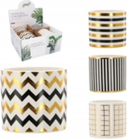 Kerámia Virágtartó 13x13x12cm MIX Mintás Fedél