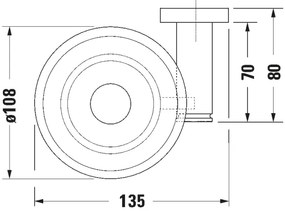 Duravit 99174600 - Fali szappantartó D-CODE bal oldali matt fekete