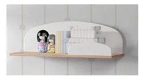 Fehér-natúr színű gyerek polc borovi fenyő dekorral Kiddy - Vipack
