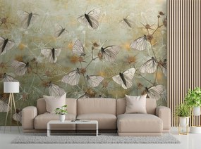 Gario Fotótapéta Pillangók egy régi fal hátterében Anyag: Vlies, Méret: 150 x 105 cm