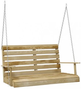 impregnált fenyőfa hintapad 110 cm