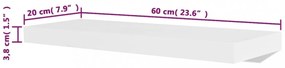 4 db fehér fali polc 60 cm