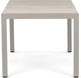 Kerti asztal 162x90 cm, alumínium, polywood, bézs, AZT-S1514 CRM