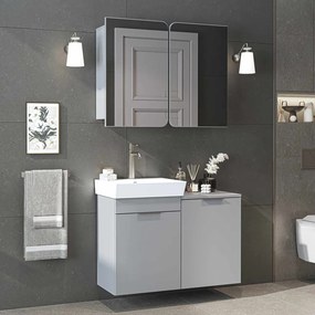 Dubai mosdószekrény, világosszürke, 92,2 cm – TR283VLN1127