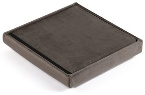 Barna összecsukható kialakítású ülőke CUBEXO VELVET M