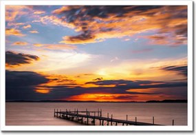 Poszterek keretben 60x40 Nyugati-tó híd