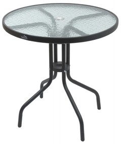 Kerti asztal á. 70 cm fekete