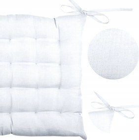 Székpárna 40x40 fehér steppelt, glamour boho mintával