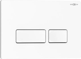 Mexen Tex 04 öblítőgomb, fényes fehér - 6104-01