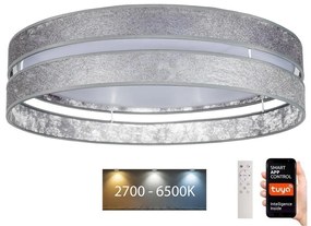 Belis LED Dimmelhető mennyezeti lámpa LIMA LED/36W/230V Wi-Fi Tuya + távirányító ezüst BE0883