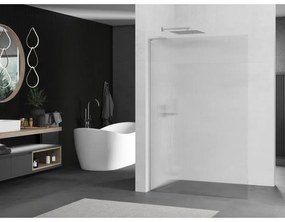 Mexen Kioto L, Walk-In zuhany paraván 120 x 200 cm, 8 mm-es üveg bordás mintával, króm profil, 800-120-103-01-09