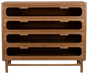 Natúr színű bambusz komód 105x88x38 cm Caroun – Dutchbone