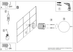 Sollux SL.1717 - Fürdőszobai fali lámpa HALO 1xG9/8W/230V IP44 krémes