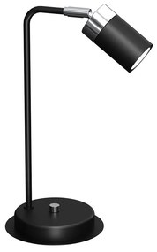 Milagro Asztali lámpa JOKER 1xGU10/25W/230V fekete/fényes króm MI1682