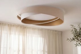 LED dimmelhető mennyezeti lámpa SM. GALAXY M. 24W/230V Ø 55 cm bézs/fehér/arany + távirányító