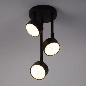 Csillár rúdon NEMO 3xGX53/12W/230V fekete