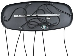 Modern függőlámpa fekete 6-lámpás - Biles