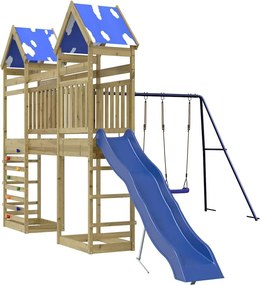 vidaXL impregnált fenyőfa kültéri játszószett