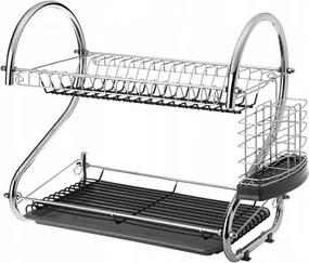 Camelia kétszintes szilikon edényszárító Galicja szürke 27084