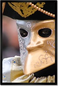 Poszterek keretben 40x60 Velencei farsangi maszk