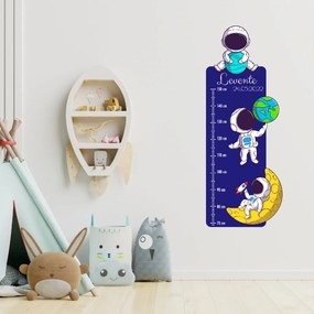 PIPPER. Textil falmatrica "Gyermek magasságmérő névvel  - Űrhajósok"