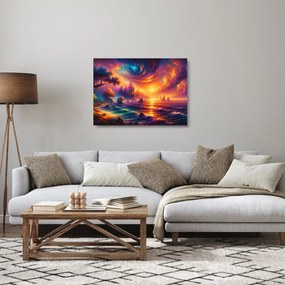 Üveg kép - Varázslatos világ (70x50 cm)