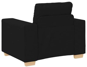 vidaXL fekete szövet kanapéfotel 60 cm