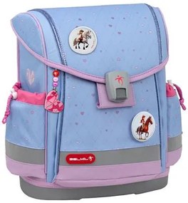 Iskolatáska, mágneszárral, BELMIL Classy Plus Lavander, lila szivecske (BL40578AG3L)