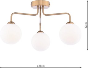 Dar Lighting modern mennyezeti lámpa feya antik bronz darfey0363-02