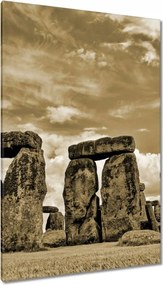 Festmények 80x120 Stonehenge szépia