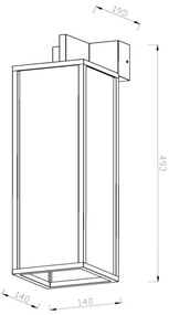 Lucide 27806/01/30- Kültéri fali lámpa LAURENS 1xE27/40W/230V IP54 fekete
