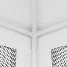 Fehér partisátor 4 hálós oldalfallal 2,5 x 2,5 m