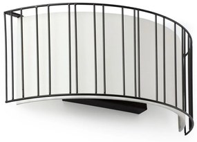 FARO 29310 - Fali lámpa LINDA 2xE27/15W/100-240V fehér/fekete
