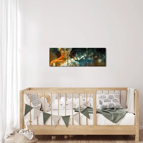 Az arany tündér képe (órával) (90x30 cm)