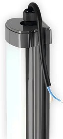 LED Pultmegvilágító LED/60W/230V 6000K 120 cm IP65 fekete